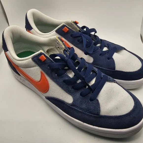 Size 10.5 Men's - Nike Adversary Premium SB Navy Safety Orange EU 44.5 (T11) - Picture 3 of 7